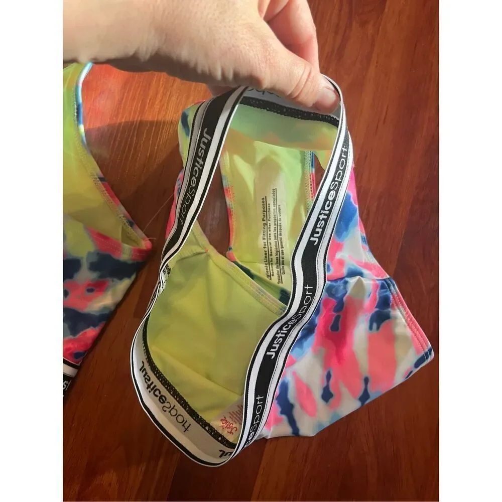 New! Justice Surf's Up Two-Piece Zip Bikini size 12-14